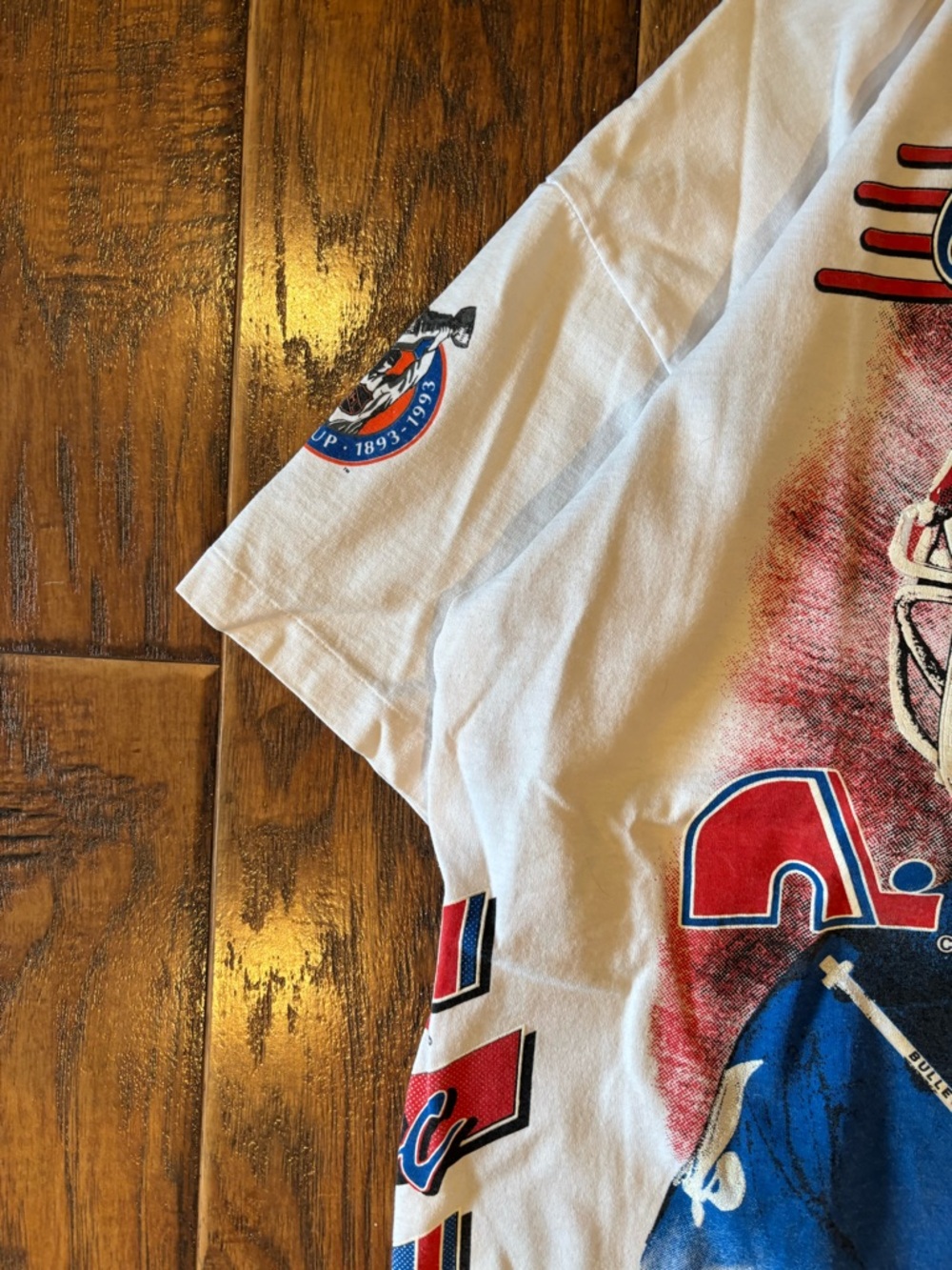 Vintage 1992 Quebec Nordiques Bulletin AOP Shirt - Picture 8 of 14